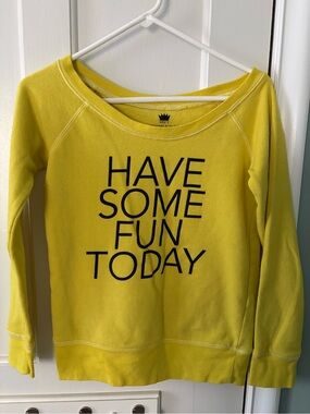 Have Some Fun Today wide crewneck sweatshirt